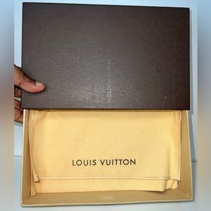 LV long wallet box and dust bag